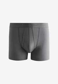 Boxers gris avec un design ajusté, fabriqués en tissu doux. Présentent une couture renforcée à l'avant et une ceinture douce avec logo.