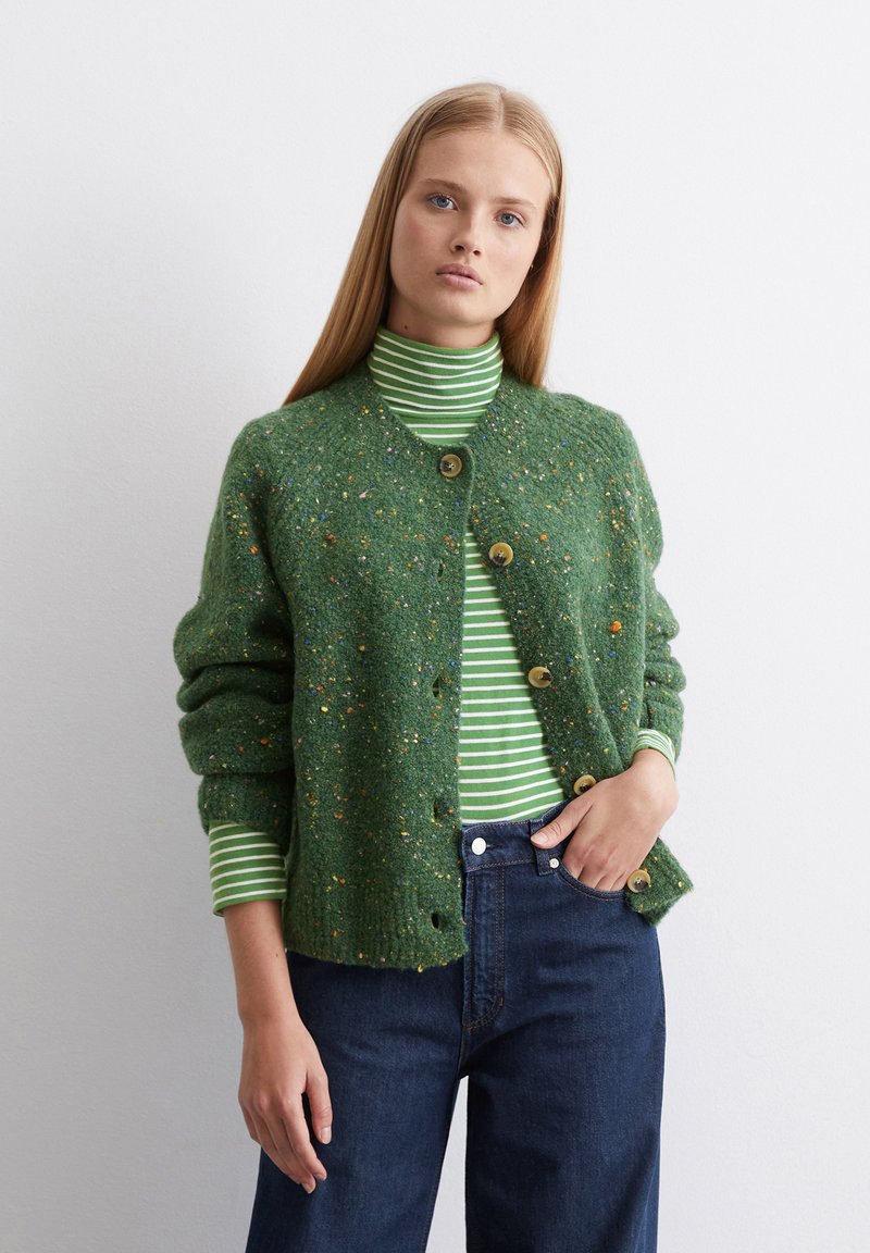 Marc O'Polo DENIM CREW NECK - Ζακέτα - artichoke green