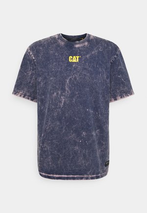 BLEACHING TEE - Print T-shirt - blue
