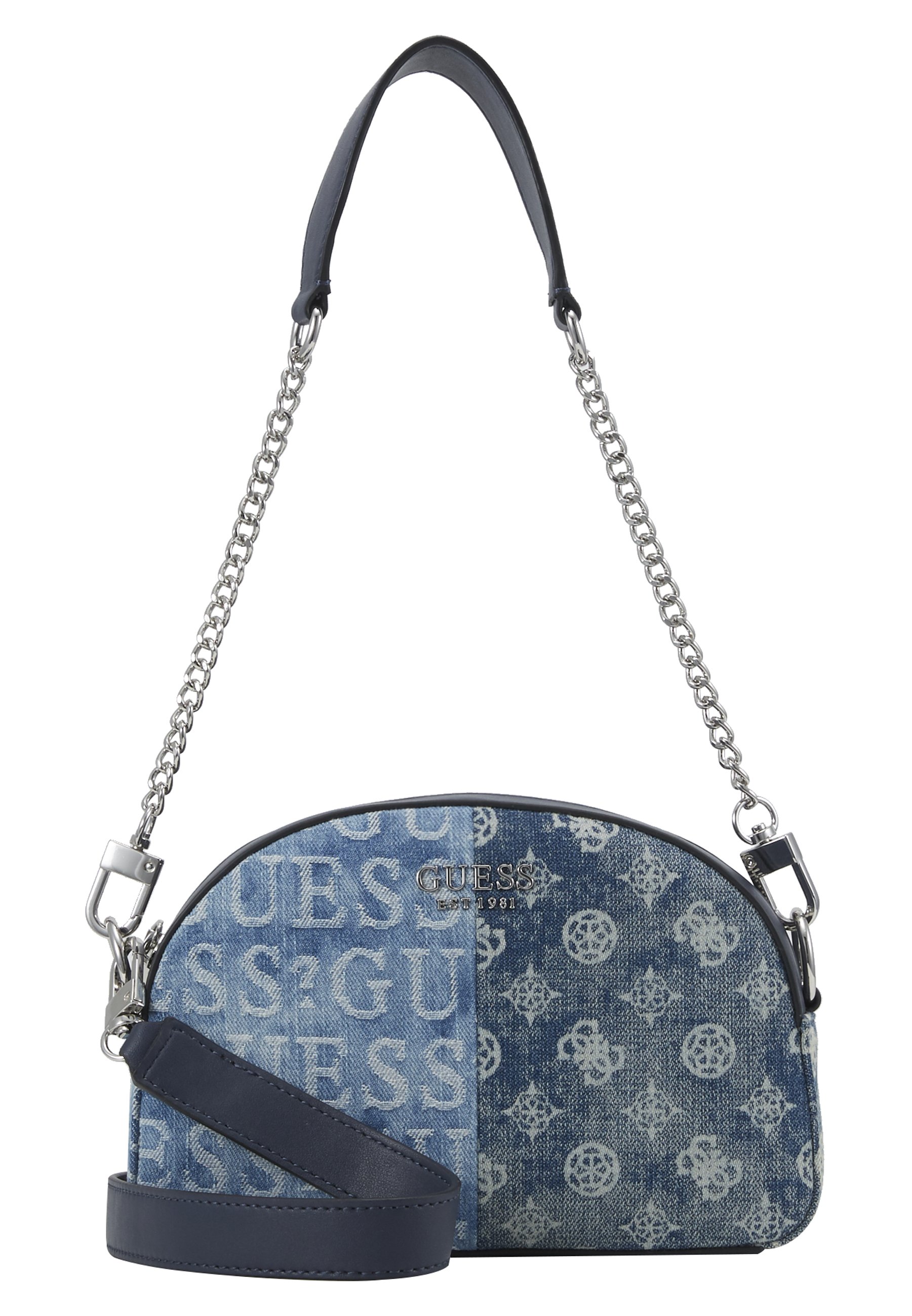 Guess KAYLYN MINI CROSSBODY TOP ZIP Skulderveske denim Guess KAYLYN MINI CROSSBODY TOP ZIP Skulderveske denim