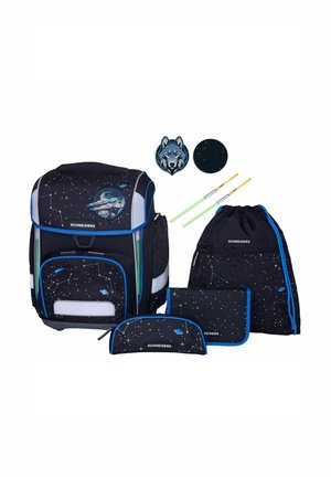 ERGOLITE SET 8-TEILIG - Cartable d'école - black blue