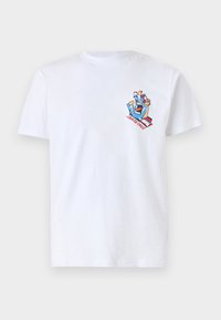 SCREAMING SCRATCHED HAND STRIP UNISEX - T-shirt con stampa - white