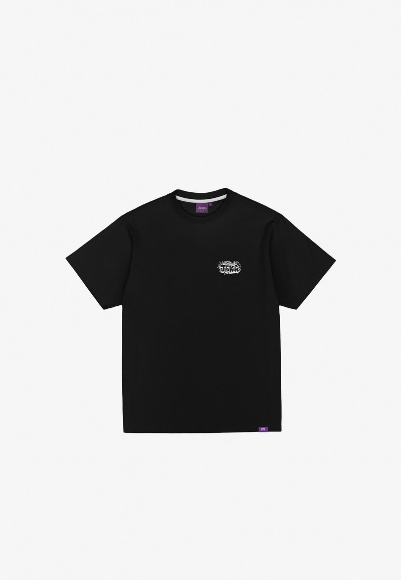 Jacker T-shirt print zwart