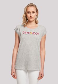 F4NT4STIC HARRY POTTER GRYFFINDOR TEXT - Marškinėliai su spaudiniu - heather grey