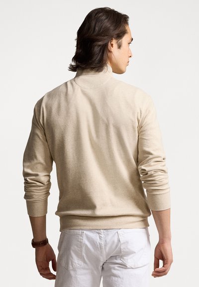 Polo Ralph Lauren LUXURY JERSEY QUARTER ZIP PULLOVER - Sweatshirt - expedition dune heather