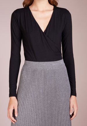 Langærmet T-shirt - black