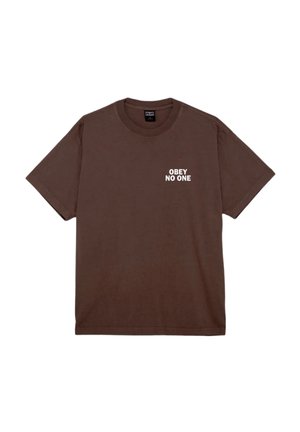 NO ONE  - Camiseta estampada - brown