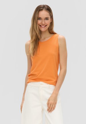 ÄRMELLOSES MIT RUNDHALSAUSSCHNITT - Blouse - orange