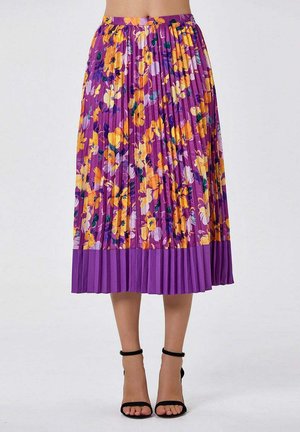 MIDI IMPRIMÉE - Jupe trapèze - violet