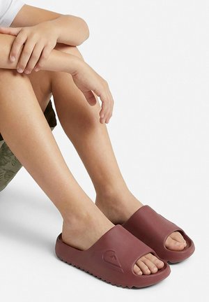 Quiksilver, QUIKSILVER FLIP-FLOPS BOY BURGUNDY 5906751925140 - Pool slides - burgundy