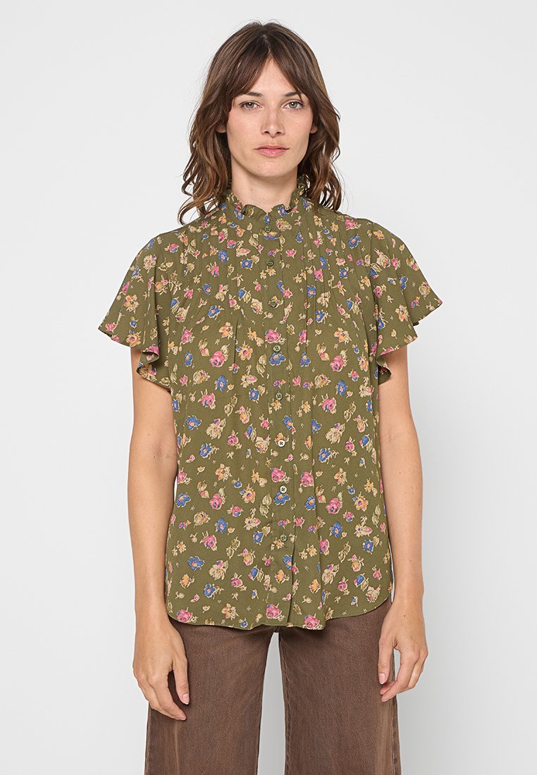 Lauren Ralph Lauren Blouse olijfgroen Lauren Ralph Lauren Blouse olijfgroen