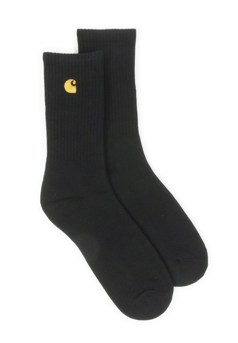 Carhartt WIP - CHASE SOCKS UNISEX - Socks - black / gold, Enlarge