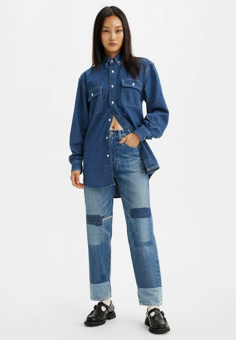 Levi’s® Straight leg jeans gemêleerd donkerblauw