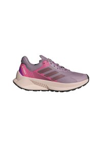 Adidas Terrex SOULSTRIDE FLOW TRAIL - Chaussures de running sur route - preloved fig   burgundy   pink fusion