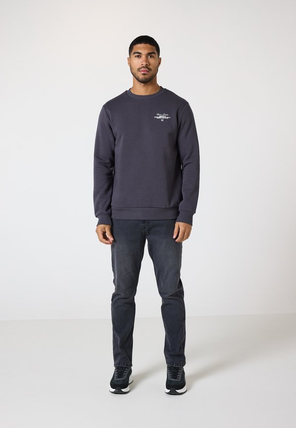 STACKED TEXT CREWNECK - Sweatshirt - charcoal4
