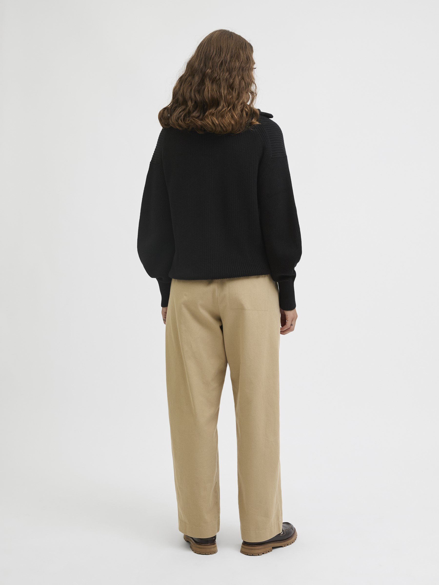 JJXX JXADELINE TWIST ZIP CARDIGAN KNIT - Cardigan - black