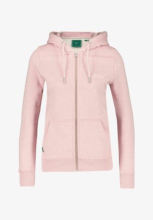 VINTAGE LOGO - Zip-up sweatshirt - rosa