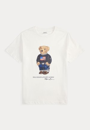 Polo Ralph Lauren, POLO BEAR COTTON JERSEY TEE 7-14Y - Тениска с щампа - white core