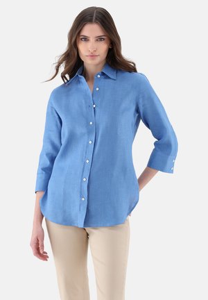 Hemdbluse - mittelblau