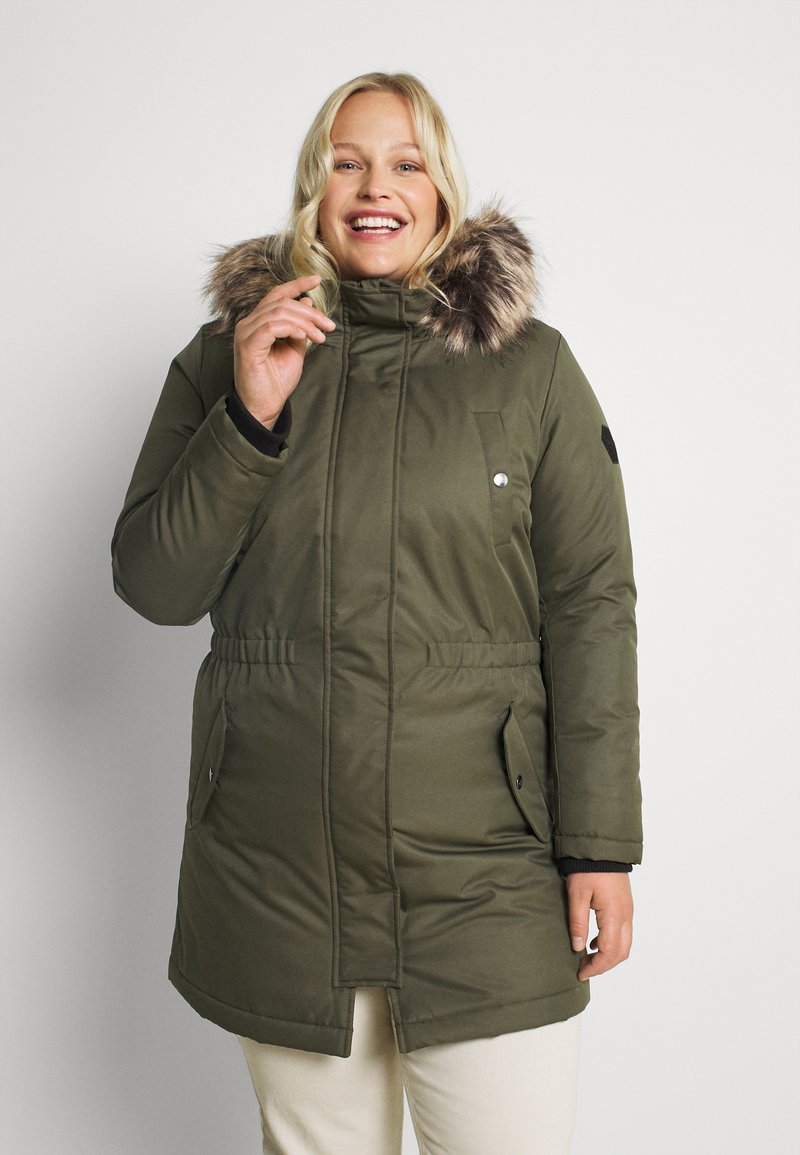 ONLY Carmakoma CARIRENA  OTW NOOS - Casaco de inverno - grape leaf