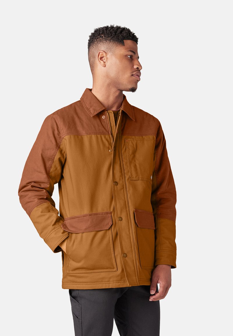 Dickies Heren Sherpa Gevoerd Eend Vest Werk Utility Bovenkleding, Bruine Eend, XL