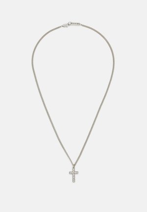 DE LA PERLA SINGLE CROSS UNISEX - Smykke - silver-coloured