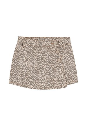 WE Fashion BLUE RIDGE - Kratke hlače iz džinsa - brown/grey