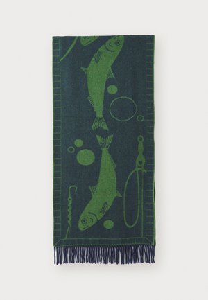 CATCH MATCH SCARF UNISEX - Scarf - dark blue/green