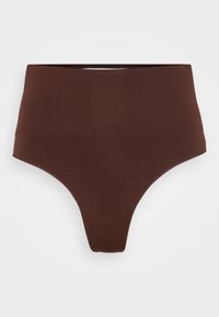 NEARLY NAKED HIGH WAIST THONG - Thong - bossed up brown
