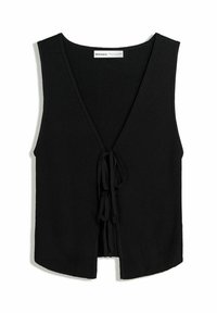 Strukirani kaput - black