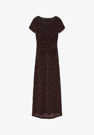 AllSaints, Maxi-jurk - brown flock