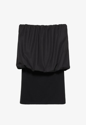 PULL&BEAR, STRAPLESS BALLOON DRESS - Day dress - black