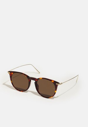 ELLIS UNISEX - Sunglasses - dark shell/gold-coloured/solid brown