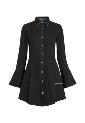 Karl Lagerfeld Jeans, KLJ WIDE SLEEVE DENIM DRESS - Τζιν φόρεμα - washed black