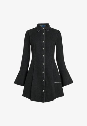 Karl Lagerfeld Jeans, KLJ WIDE SLEEVE DENIM DRESS - Τζιν φόρεμα - washed black