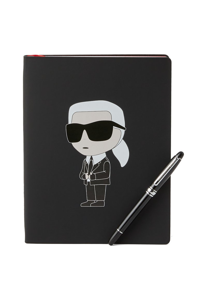 KARL LAGERFELD IKON NOTEBOOK AND PEN SET - Drugi dodatki - black