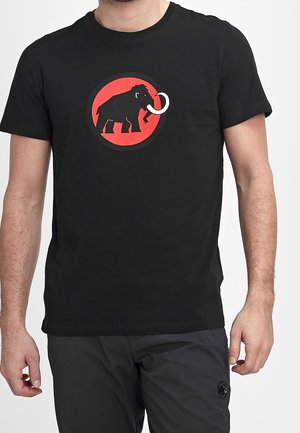 T-shirt med print - black