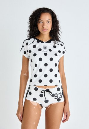 POLKA DOT FOOTBALL - T-Shirt print - black/white
