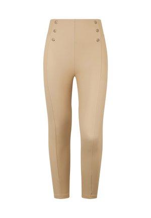7/8 VITA ALTA CON BOTTONI DECO - Pantalones - irish cream