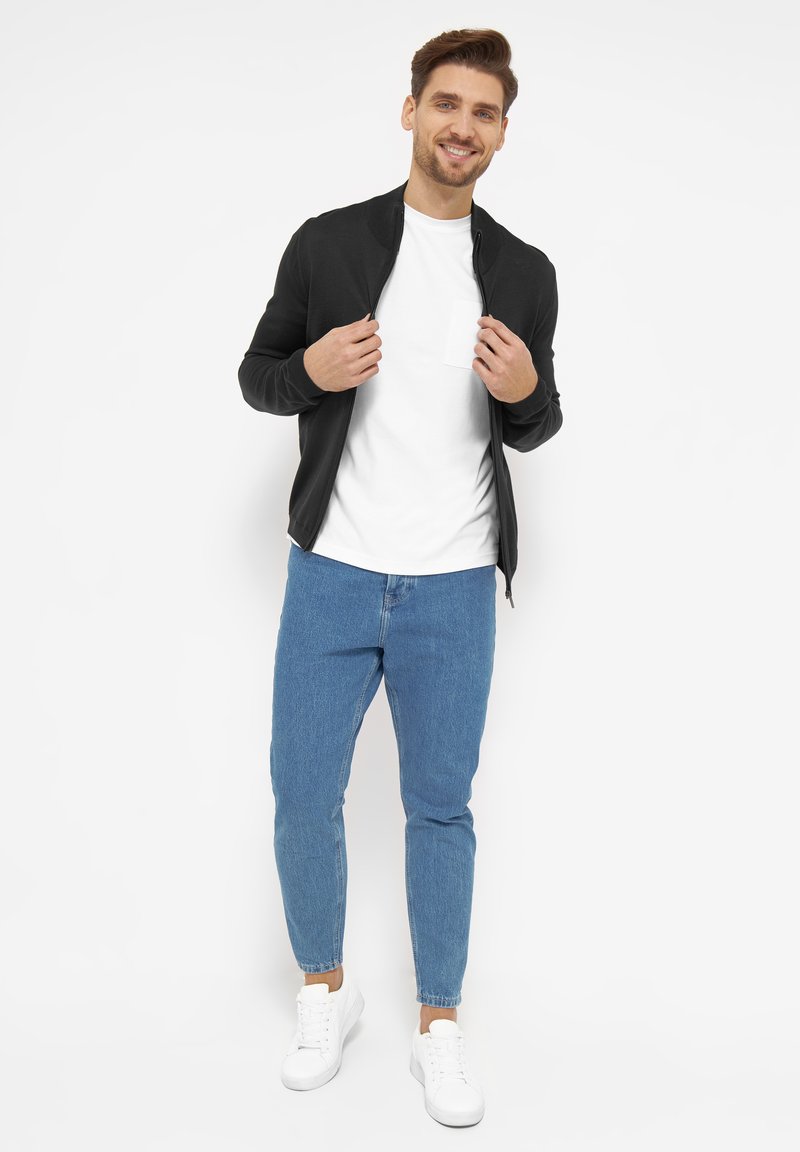 Herren Strickjacken | Belika BERLIN Strickjacke black/schwarz - MX61599 Herren Strickjacken | Belika BERLIN Strickjacke black/schwarz - MX61599