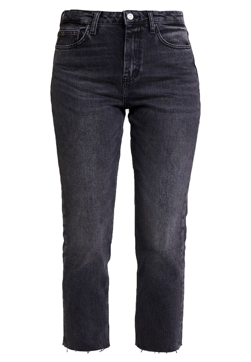 Topshop Jean droit denim noir