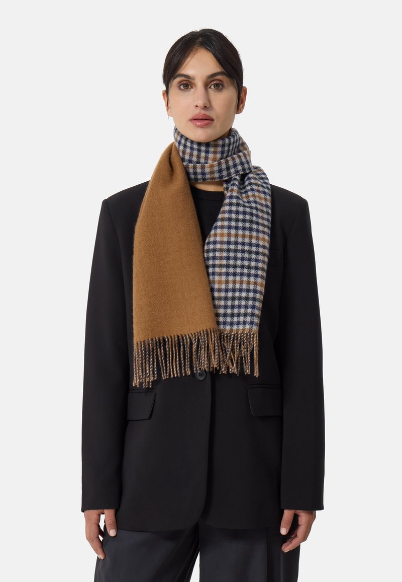 CASH-MERE UNISEX - Sciarpa - camel und grau und navy