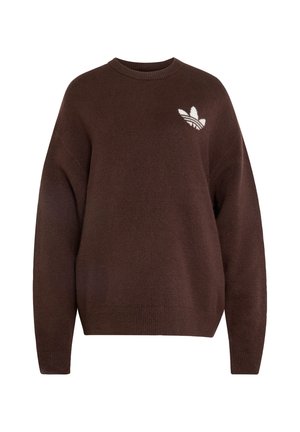 adidas Originals, KNITTED SWEATER - Pullover - aurora coffee