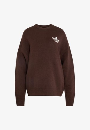 adidas Originals, KNITTED SWEATER - Pullover - aurora coffee