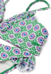 Shiwi BLAKE SET RUFFLE - Bikiny - tropic green tile