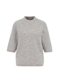 WE Fashion Stickad tröja - light grey