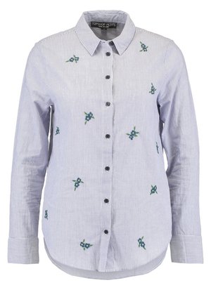 Button-down blouse - light blue