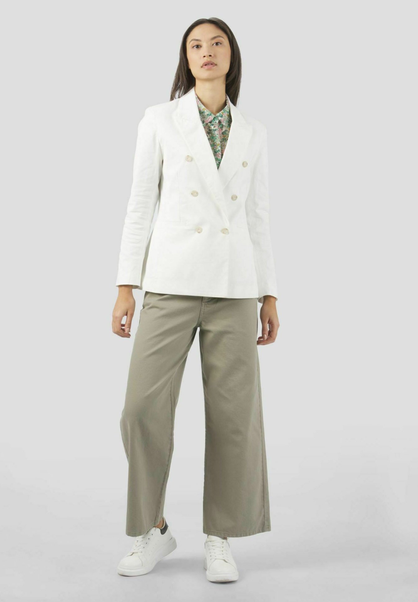 Conbipel DOUBLE BREASTED - Blazer - bianco lana/avorio - Zalando.it