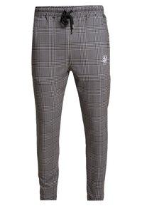 SIKSILK SMART JOGGER PANT - Housut - beige dogtooth