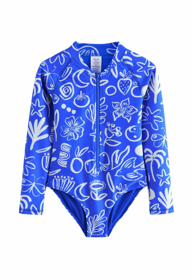 Next LONG SLEEVED - Fürdőruha - blue white